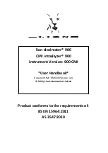 Preview for 1 page of LION alcolmeter 900 User Handbook Manual