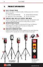 Предварительный просмотр 8 страницы LION R.A.C.E. STATION User Manual