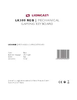 Предварительный просмотр 10 страницы Lioncast LK300 RGB Manual