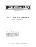 Lionel Electric Trains 11-30037 Operator'S Manual preview