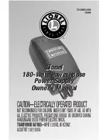 Lionel 180-Watt PowerHouse Owner'S Manual предпросмотр