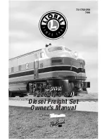 Lionel 2269W B & O Diesel Freight Owner'S Manual preview