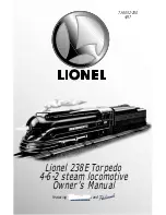 Lionel 238E Torpedo 4-6-2 steam locomotive Owner'S Manual предпросмотр