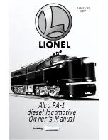 Предварительный просмотр 1 страницы Lionel Alco PA-1 diesel locomotive Owner'S Manual