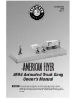 Предварительный просмотр 1 страницы Lionel American Flyer 594 Owner'S Manual