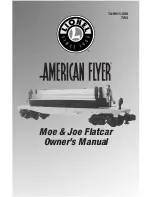 Предварительный просмотр 1 страницы Lionel American Flyer Moe & Joe Flatcar Owner'S Manual