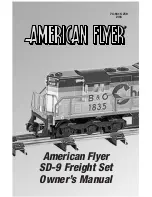 Lionel American Flyer SD-9 Owner'S Manual предпросмотр