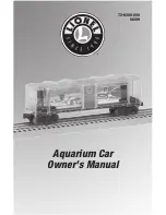 Предварительный просмотр 1 страницы Lionel Aquarium Car Owner'S Manual