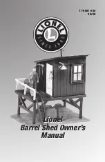 Lionel BARREL SHED Owner'S Manual предпросмотр