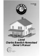 Lionel Charles Bowdish Homestead Owner'S Manual предпросмотр