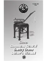 Lionel Command Control Gantry Crane Owner'S Manual предпросмотр