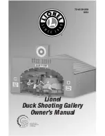 Предварительный просмотр 1 страницы Lionel Duck Shooting Gallery Owner'S Manual