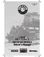 Lionel EM-1 2-8-8-4 Steam Locomotive Owner'S Manual предпросмотр