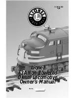 Preview for 1 page of Lionel F3A Owner'S Manual