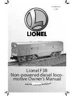 Предварительный просмотр 1 страницы Lionel F3B Owner'S Manual