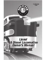 Предварительный просмотр 1 страницы Lionel FA Diesel Locomotive Owner'S Manual