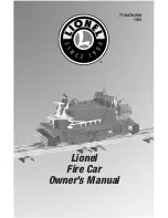 Предварительный просмотр 1 страницы Lionel Fire Car Owner'S Manual