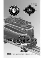 Предварительный просмотр 1 страницы Lionel GG1 Owner'S Manual