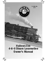 Lionel Hallows Eve4-6-0 Steam Locomotive Owner'S Manual предпросмотр