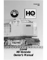 Lionel HO Veranda Owner'S Manual предпросмотр