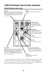 Предварительный просмотр 21 страницы Lionel LEGACY 4-4-0 Owner'S Manual