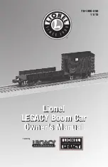 Lionel LEGACY Boom Car Owner'S Manual preview