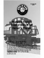 Lionel Midwest FreightReady-to-Run Set Owner'S Manual preview