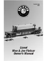 Lionel Moe & Joe Flatcar Owner'S Manual предпросмотр