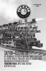 Lionel Pennsylvania flyer Owner'S Manual preview