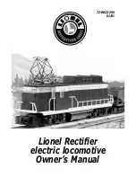 Предварительный просмотр 1 страницы Lionel Rectifier electric locomotive Owner'S Manual