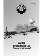 Lionel Searchlight Car Owner'S Manual предпросмотр