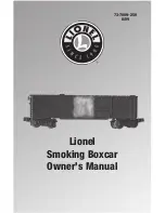 Предварительный просмотр 1 страницы Lionel Smoking Boxcar Owner'S Manual