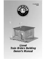 Preview for 1 page of Lionel Train Orders Building Owner'S Manual