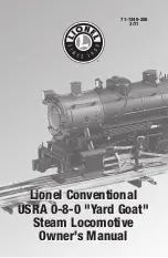 Lionel USRA 0-8-0 Yard Goat Owner'S Manual preview