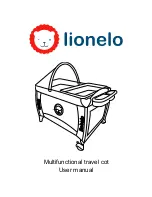 Lionelo travel cot User Manual preview