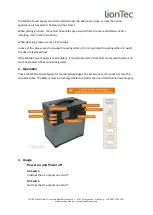 Предварительный просмотр 2 страницы LionTec MPS-2300300 Operating Instruction