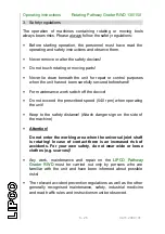 Preview for 8 page of Lipco RWD 130 Operating Instructions Manual