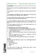 Preview for 26 page of Lipco UKD-L 110 Operating Instructions Manual