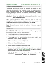 Preview for 21 page of Lipco WED 110 Operating Instructions Manual