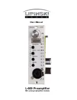 Предварительный просмотр 1 страницы Lipinski Sound L-609 User Manual