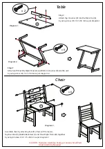 Preview for 2 page of Lipper Child’s Anywhere Table and Chair Set Assembly Instruction