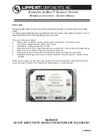 Предварительный просмотр 1 страницы Lippert Components 13398-C Owner'S Manual