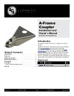 Lippert Components A-Frame Coupler Installation And Owner'S Manual предпросмотр