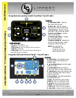 Lippert Components Auto Leveling Control Quick Reference preview