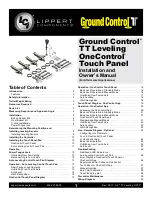 Предварительный просмотр 1 страницы Lippert Components ground control TT Installation And Owner'S Manual