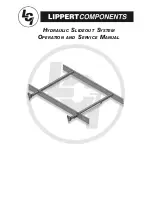 Lippert Components HYDRAULIC SLIDEOUT SYSTEM Operation And Service Manual preview