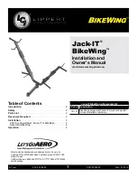 Lippert Components Jack-IT BikeWing Installation And Owner'S Manual предпросмотр