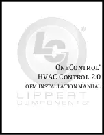 Lippert Components OneControl HVAC Control 2.0 Oem Installation Manual preview