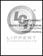 Предварительный просмотр 1 страницы Lippert Components OneControl Unity Board M Series Owner'S Manual