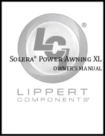 Lippert Components Solera Power Awning XL Owner'S Manual предпросмотр